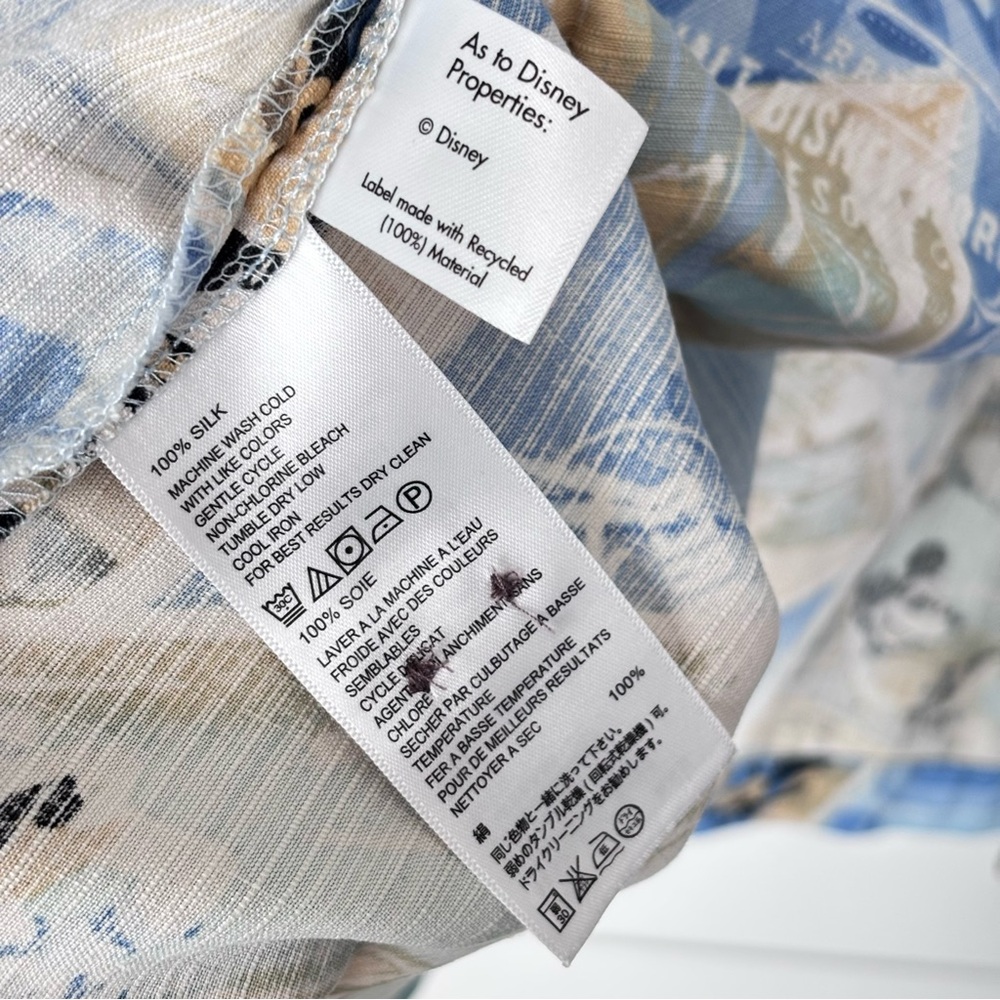 Disney by Tommy Bahama Hawaiin Camp Mickey Mouse and Friends Silk Shirt 3XL - Picture 11 of 16